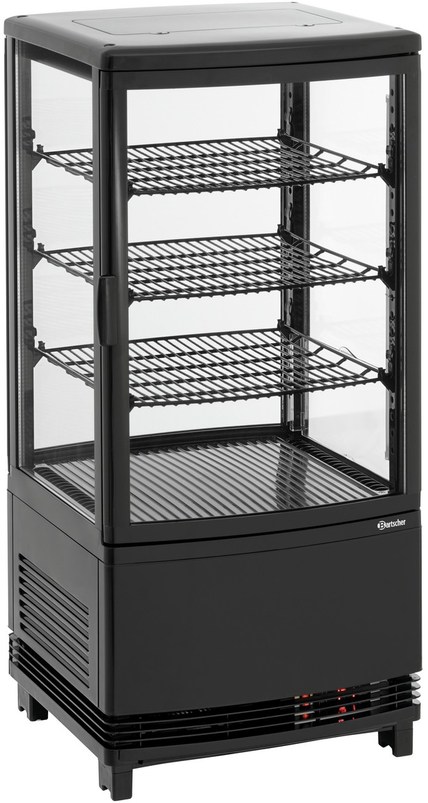  Bartscher Mini-K&uuml;hlvitrine 75L2T schwarz 