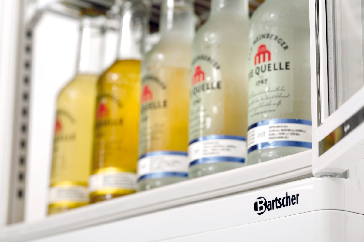  Bartscher Mini-K&uuml;hlvitrine 78L, wei&szlig; 