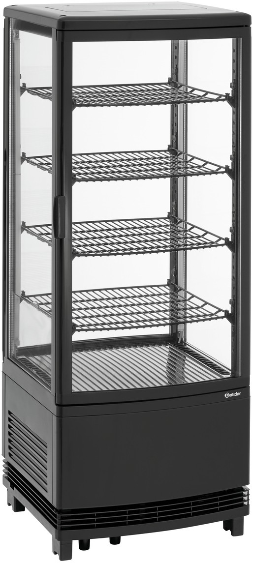  Bartscher Mini-K&uuml;hlvitrine 98L2T schwarz 