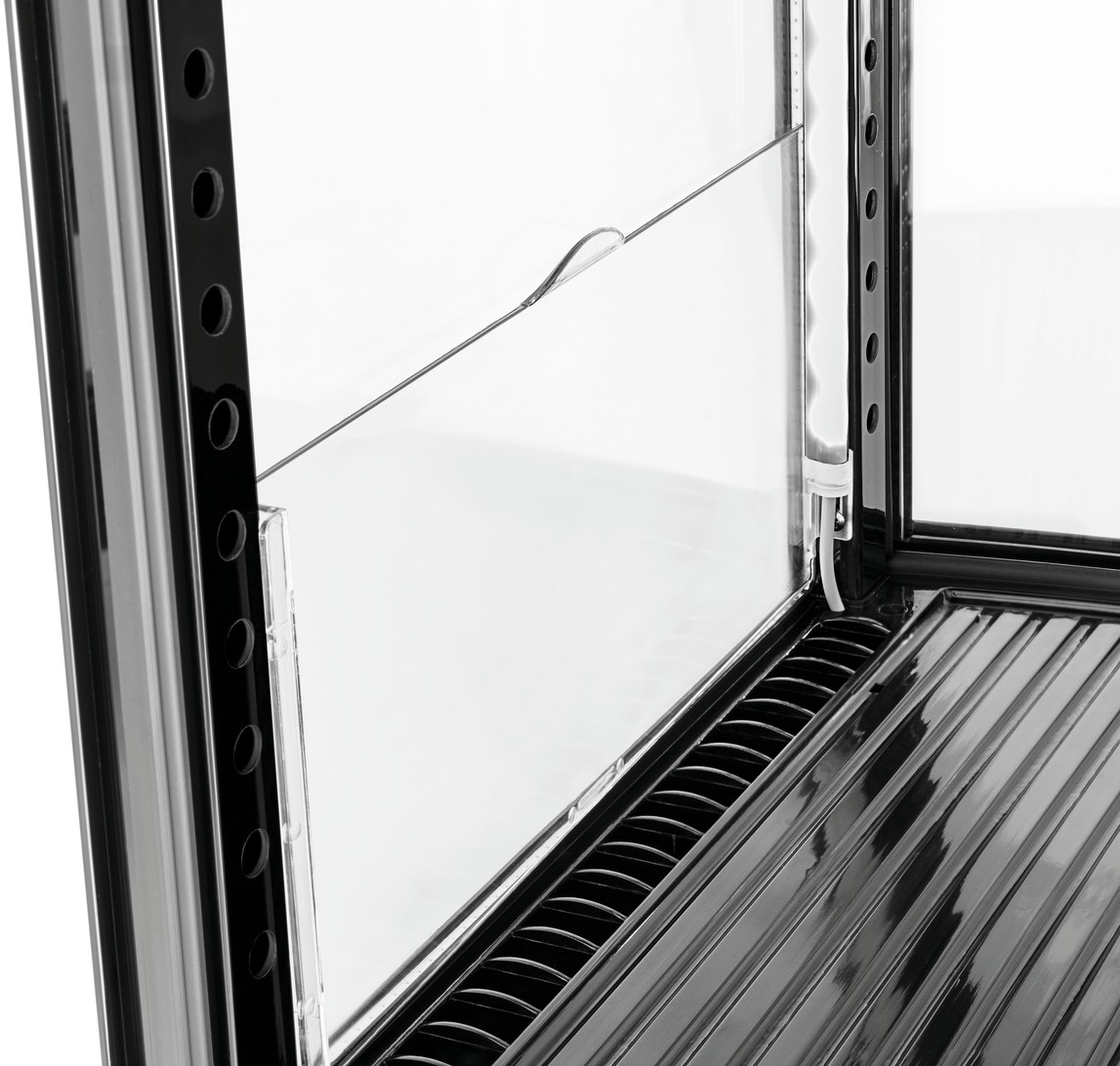  Bartscher Mini-K&uuml;hlvitrine 98L2T schwarz 