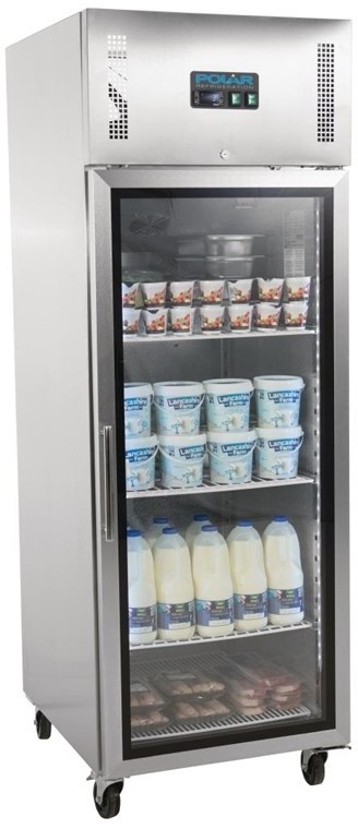  Polar Serie G Gastro K&uuml;hlvitrine 1-t&uuml;rig 600L 
