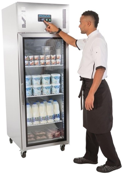  Polar Serie G Gastro K&uuml;hlvitrine 1-t&uuml;rig 600L 
