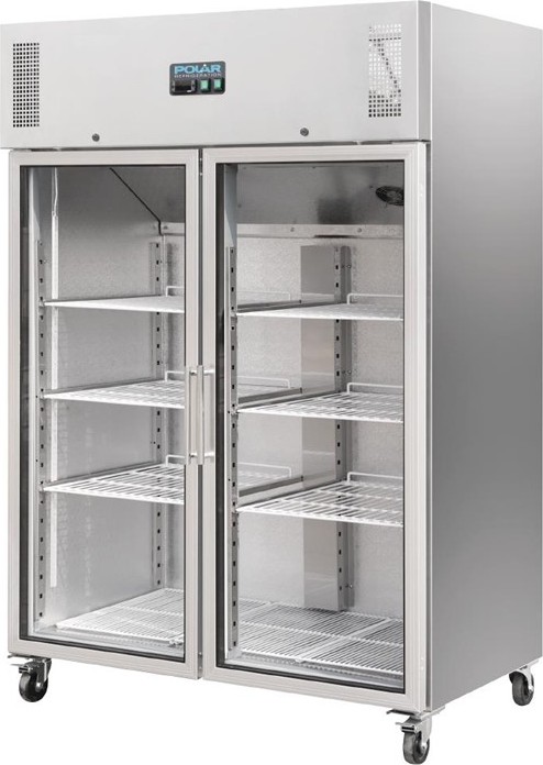  Polar Serie G Gastro K&uuml;hlvitrine 2-t&uuml;rig 1200L 