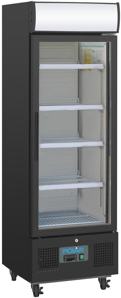  Polar G-Serie Standk&uuml;hlschrank mit Display 218Ltr Schwarz 