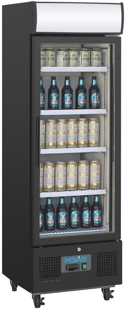  Polar G-Serie Standk&uuml;hlschrank mit Display 218Ltr Schwarz 