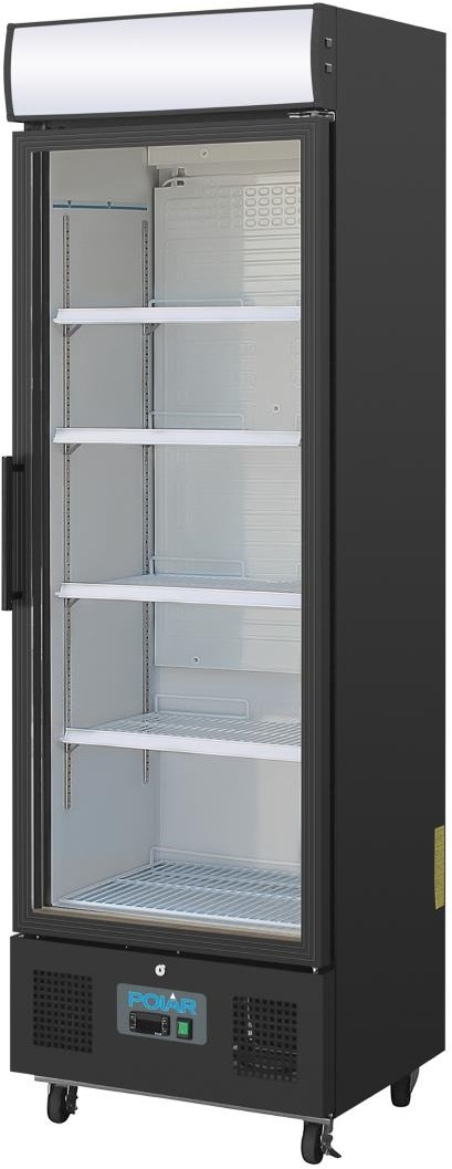  Polar G-Serie Standk&uuml;hlschrank mit Display 368Ltr Schwarz 