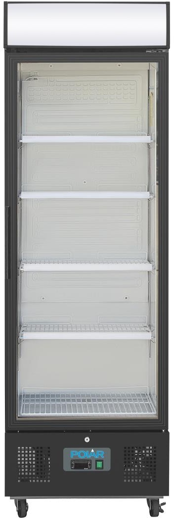  Polar G-Serie Standk&uuml;hlschrank mit Display 368Ltr Schwarz 