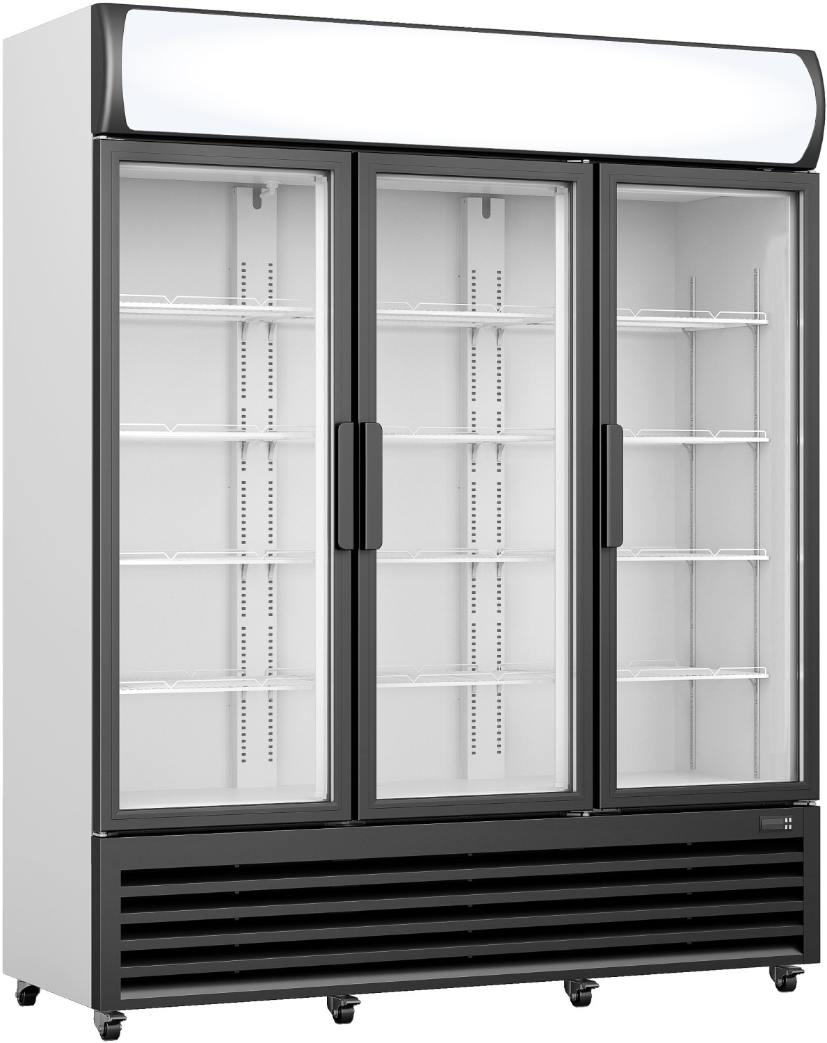  Saro K&uuml;hlschrank mit 3 Glast&uuml;ren + Werbetafel,  Modell GTK 1065 