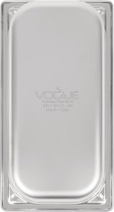  Vogue GN-Beh&auml;lter 1/3 Edelstahl 100mm 