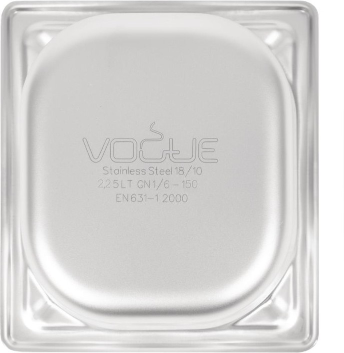  Vogue GN-Behälter 1/6 Edelstahl 150mm 