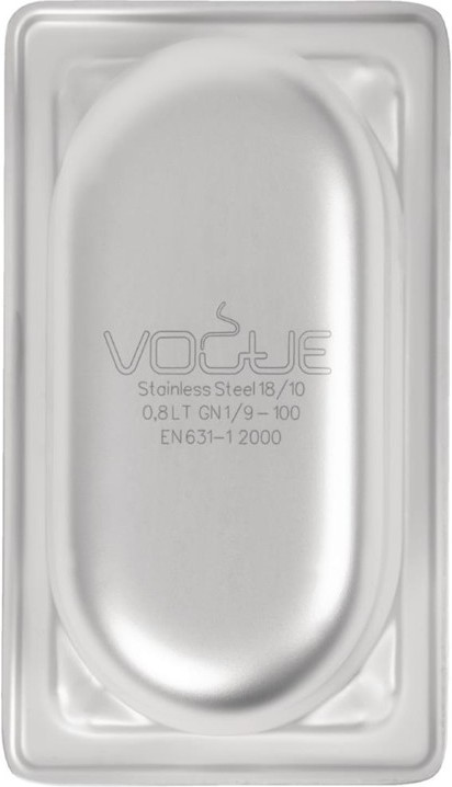  Vogue GN-Beh&auml;lter 1/9 Edelstahl 100mm 