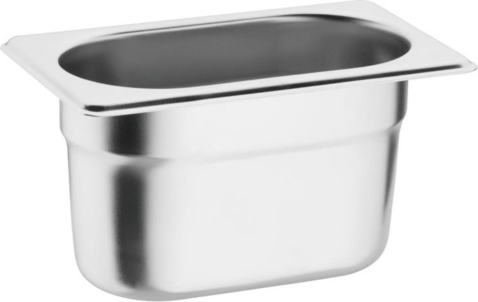  Vogue 6x GN-Beh&auml;lter mit Deckel GN1/9 (6 St&uuml;ck) 