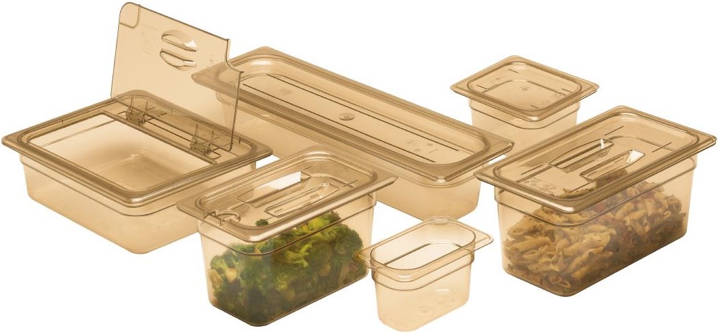  Cambro Polycarbonat-Lock aus Hochhitze, Gastronorm Deckel 1/9 