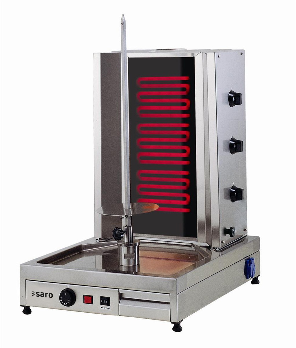  Saro D&ouml;ner- / Gyrosgrill Elektro f&uuml;r 40kg Fleisch  Modell ED3 