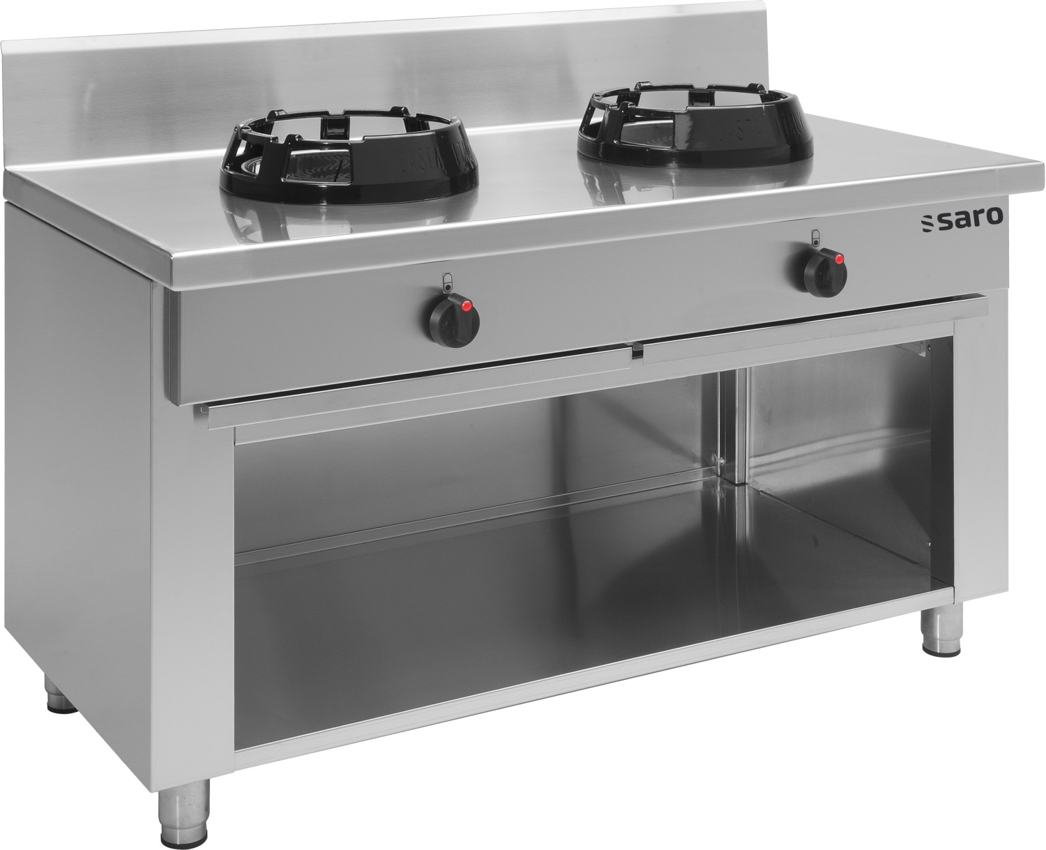  Saro Wok-Gasherd mit offenem Unterbau  Modell CC/02 