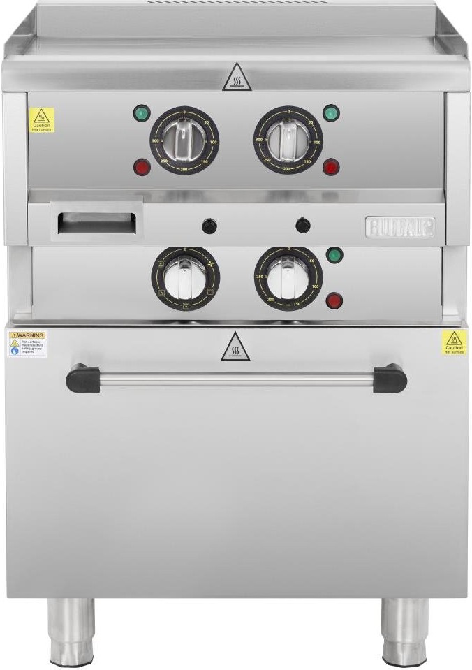  Buffalo 600 Serie freistehende elektrische Grillplatte mit Umluftofen 