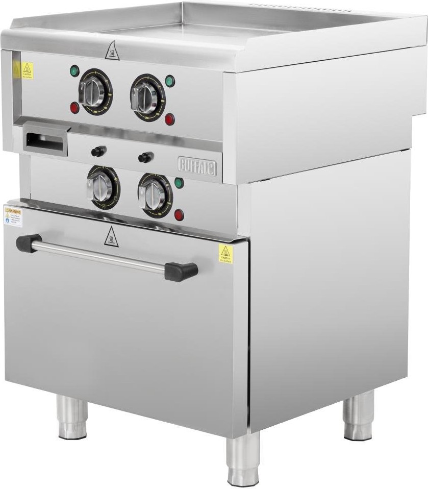  Buffalo 600 Serie freistehende elektrische Grillplatte mit Umluftofen 