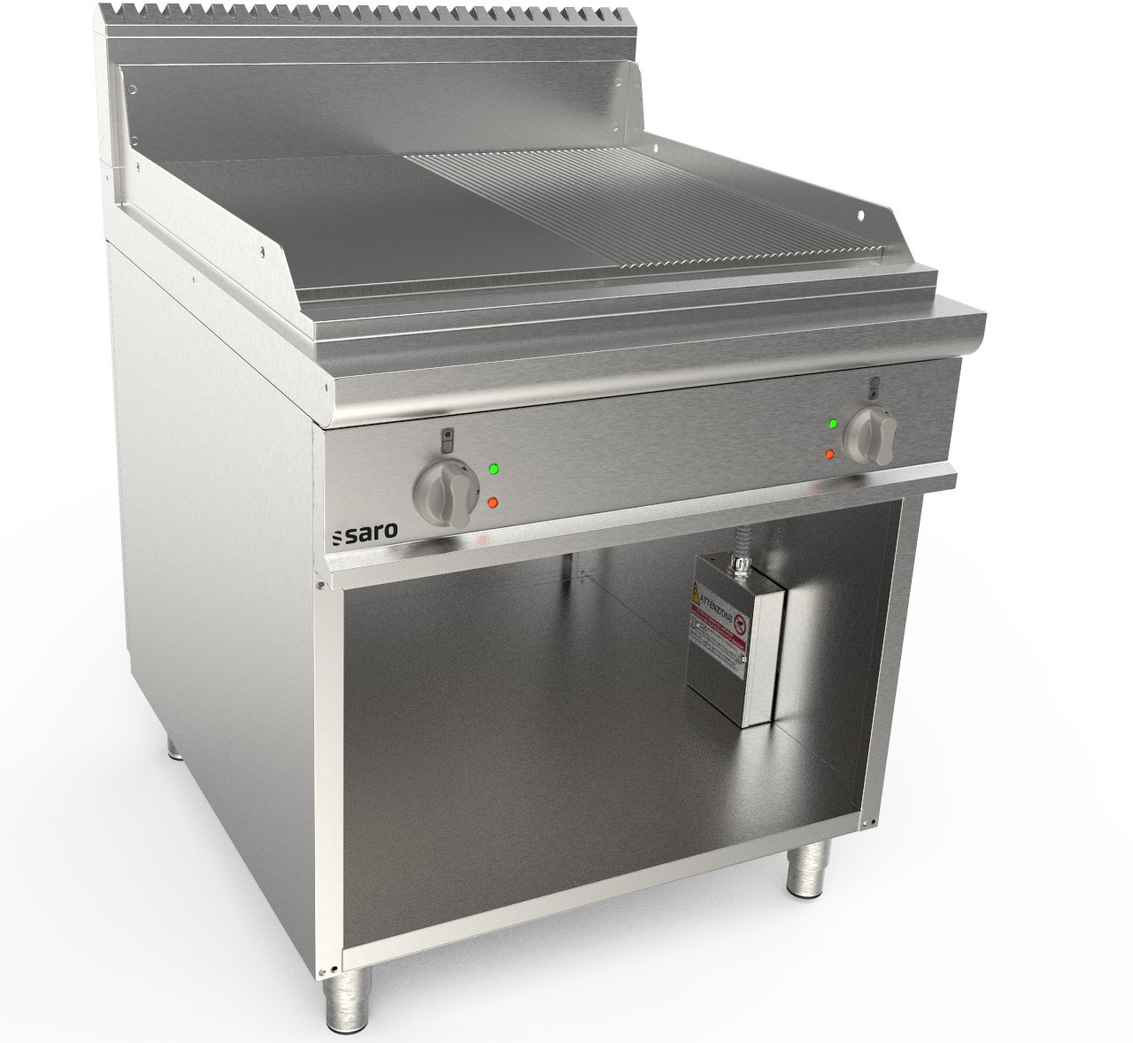  Saro Elektrogriddleplatte 800 mm breit Stand 1/2+1/2  Modell LQ / FTG4BAM 