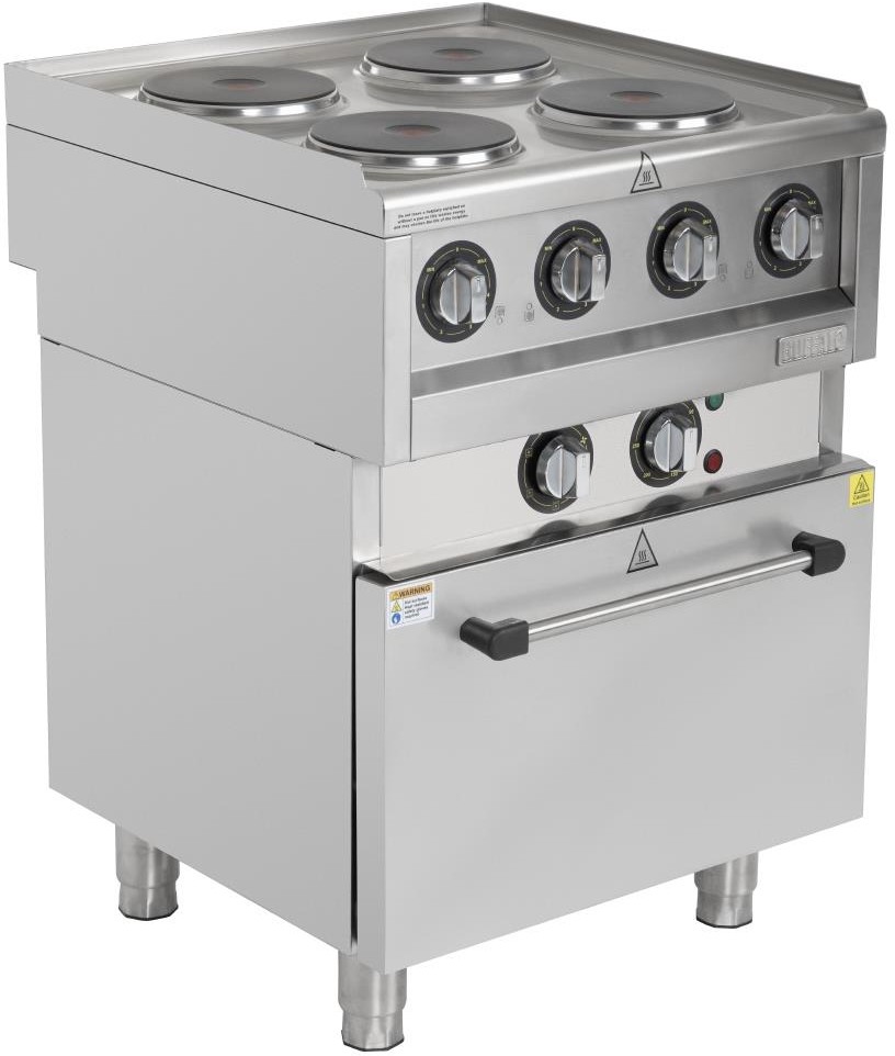  Buffalo 600 Serie 4-Platten Elektro Umluftofen 