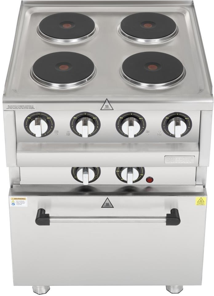  Buffalo 600 Serie 4-Platten Elektro Umluftofen 
