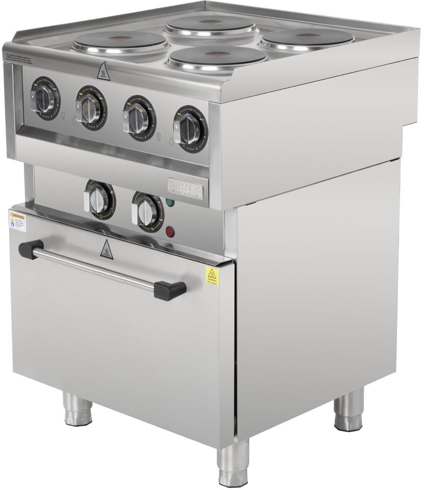  Buffalo 600 Serie 4-Platten Elektro Umluftofen 