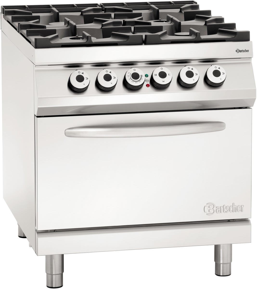 Bartscher 4 Flammen Gasherd, EBO 2/1GN 