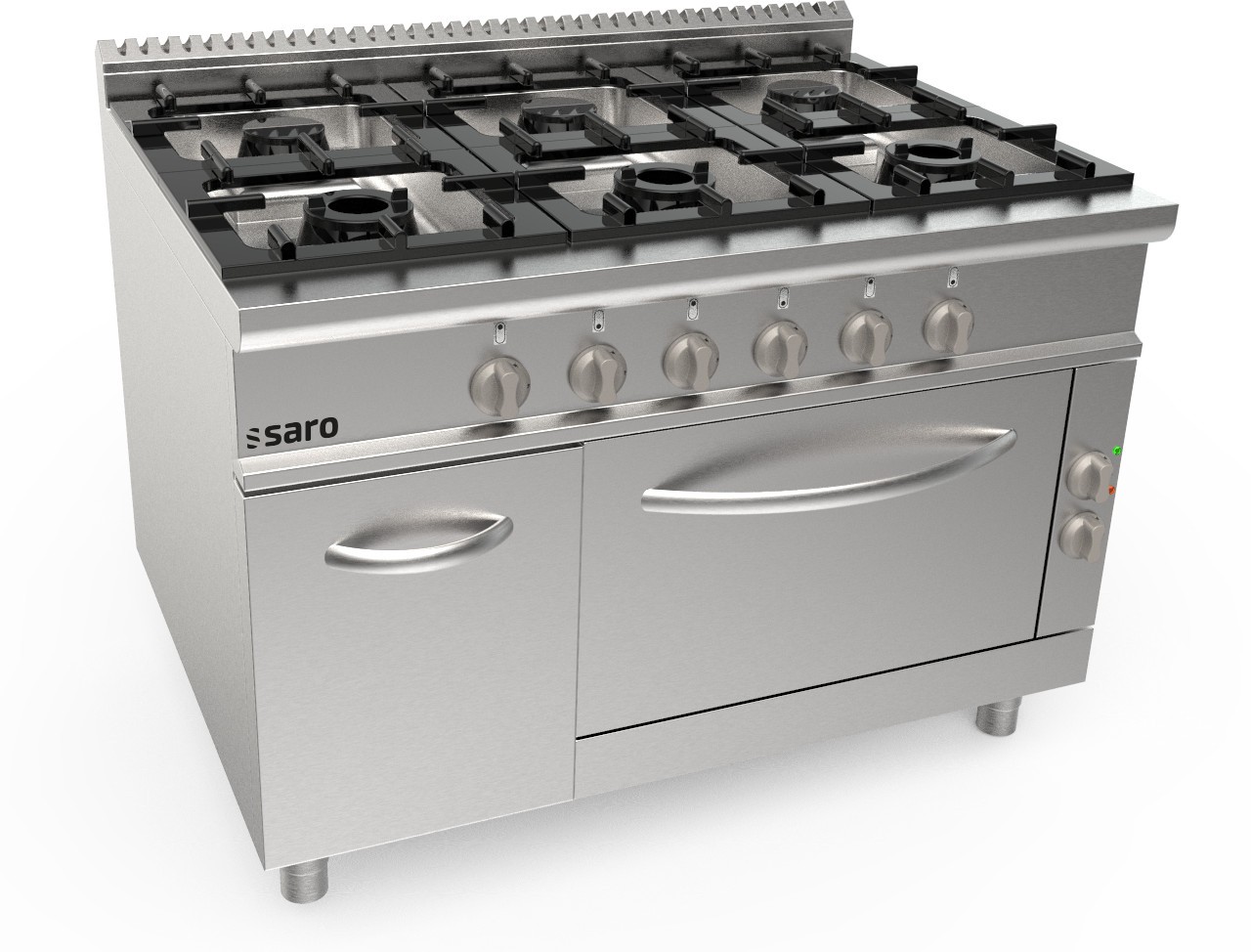  Saro Gasherd + Elektroofen 6 Brenner  Modell LQ / CUG6NE 