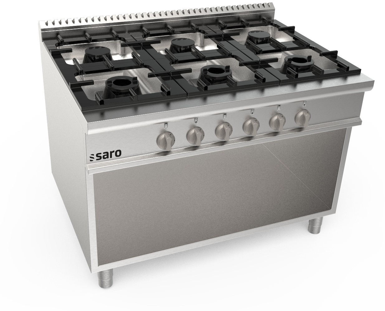  Saro Gasherd offener Unterbau 6 Brenner  Modell LQ / CUG6BA 