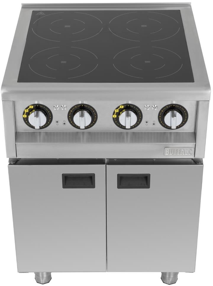  Buffalo 600 Serie 4 Zonen Freistehendes Induktionskochfeld 2x 3kW 