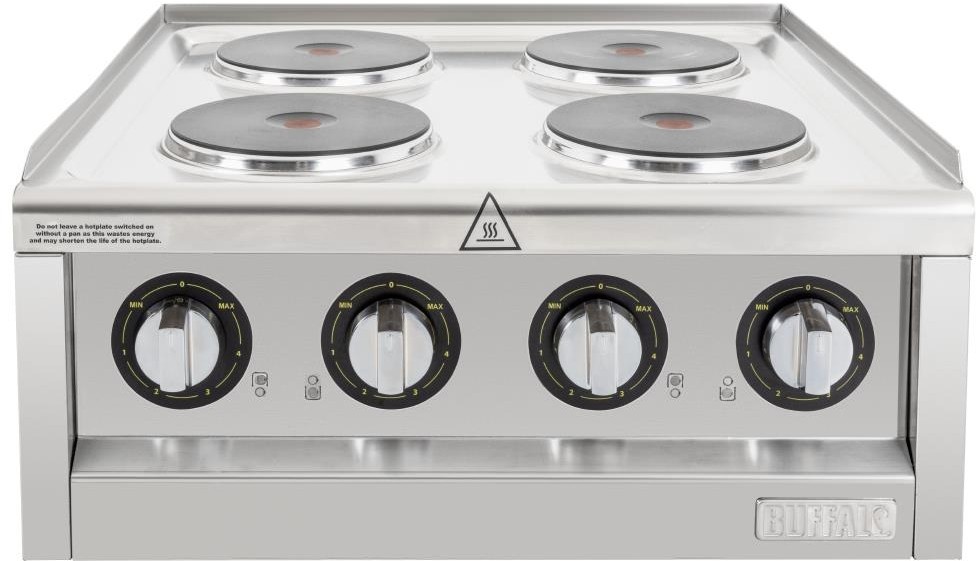  Buffalo 600 Series 4-Platten-Elektroherd 