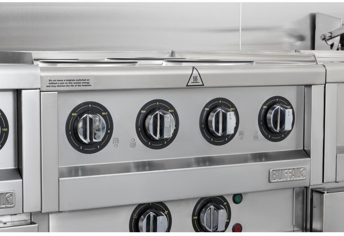  Buffalo 600 Series 4-Platten-Elektroherd 