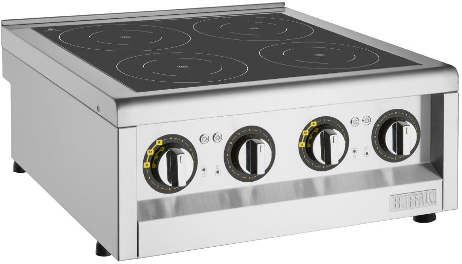  Buffalo 600 Serie 4 Zonen Induktionskochfeld 2 x 3kW 