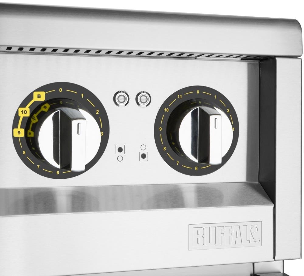 Buffalo 600 Serie 4 Zonen Induktionskochfeld 2 x 3kW 