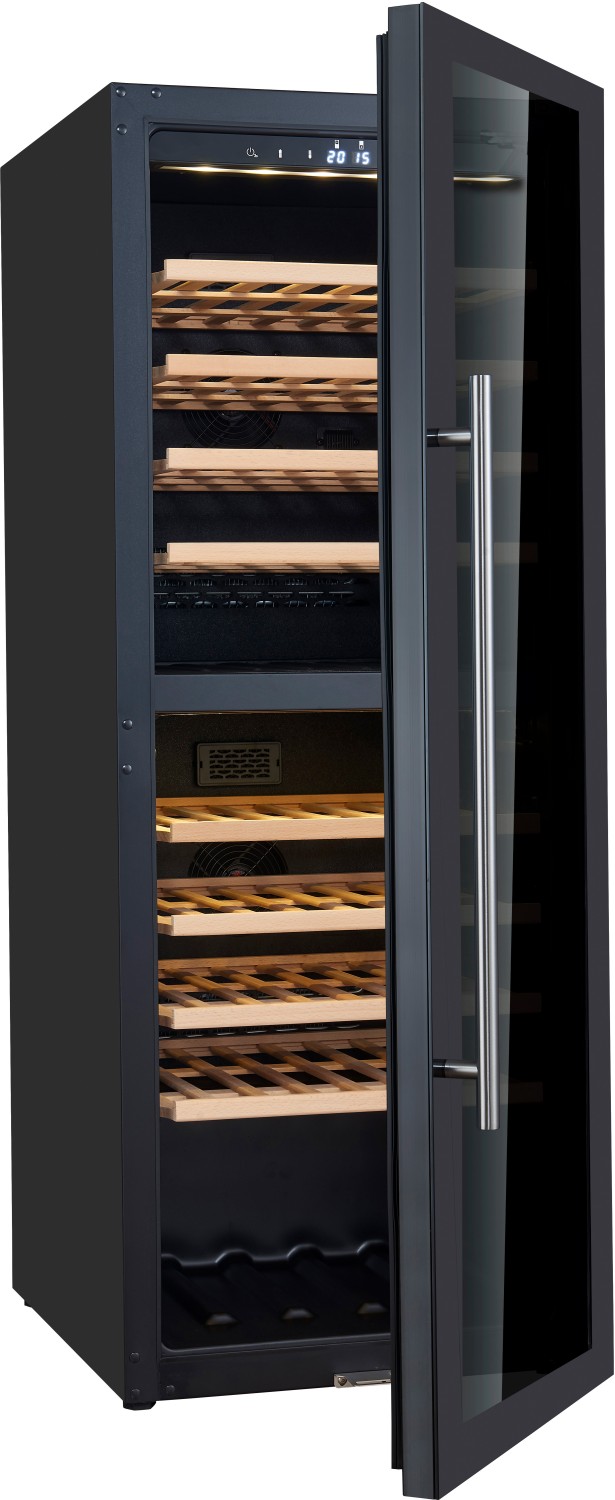  Saro Weinlagerschrank f&uuml;r 77 Flaschen, 2 Zonen,  Modell WK 77 D 
