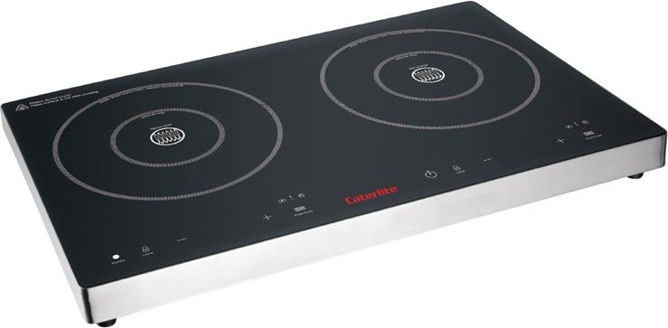  Caterlite Doppel-Induktionskochfeld mit Touch Control 3000W 