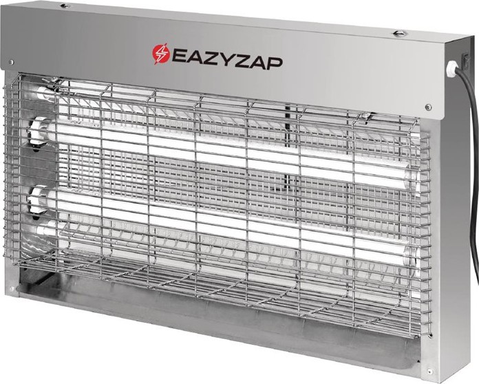  Eazyzap Fliegenvernichter  Geb&uuml;rsteter Edelstahl LED 14W 