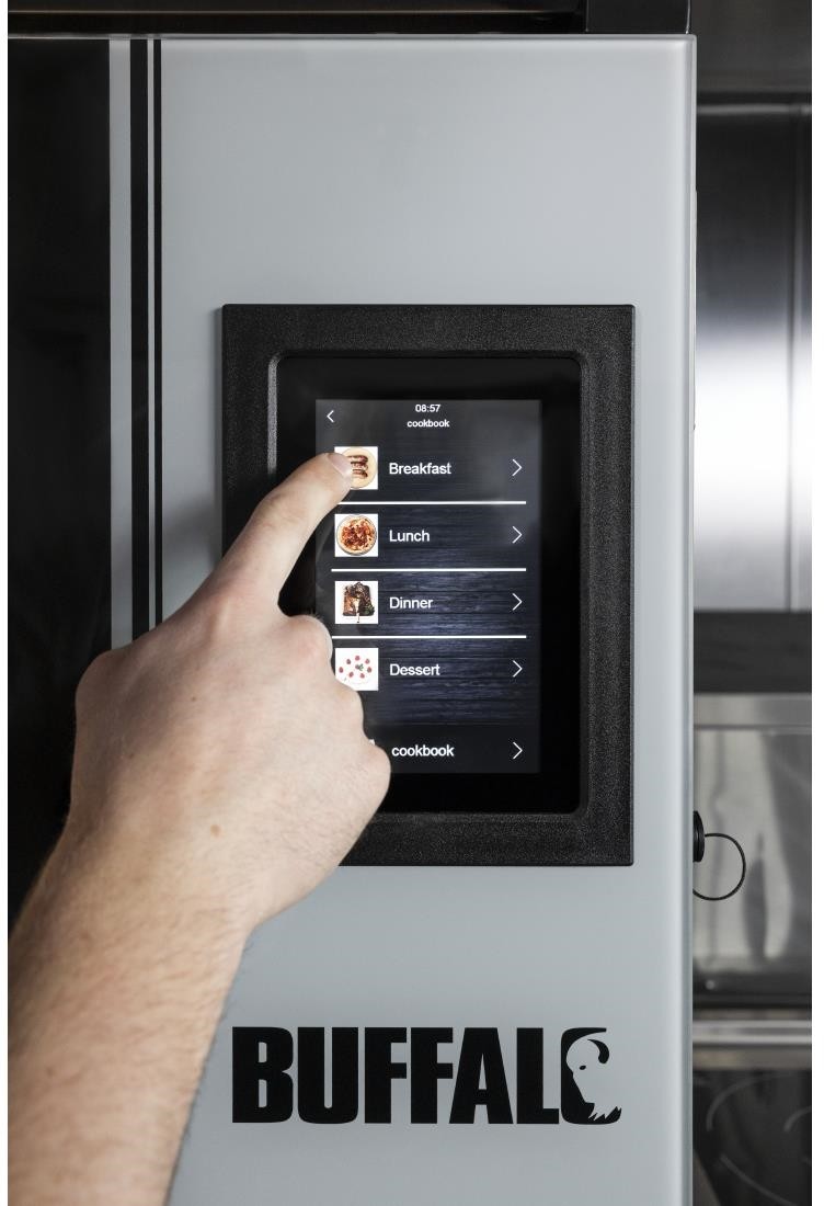  Buffalo Smart Touchscreen Kompakt-Kombibackofen 6 x GN 1/1 