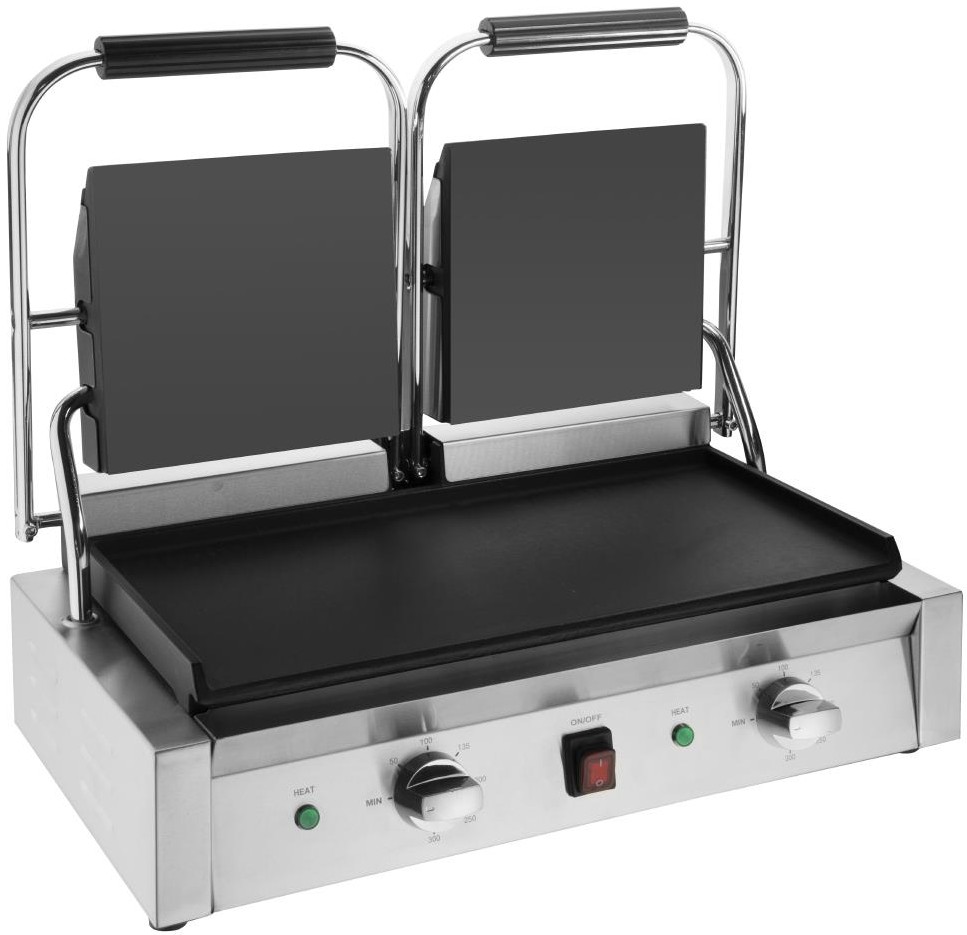  Buffalo Bistro doppelter Kontaktgrill glatt/glatt 