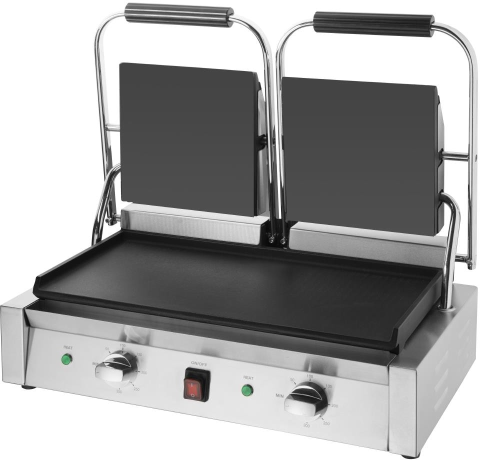  Buffalo Bistro doppelter Kontaktgrill glatt/glatt 