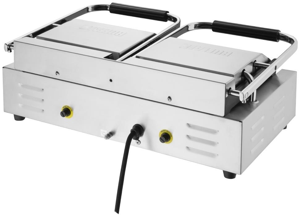  Buffalo Bistro doppelter Kontaktgrill glatt/glatt 