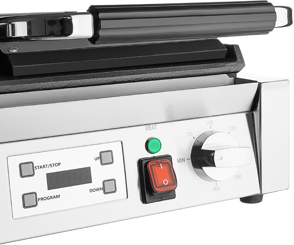  Buffalo Doppelkontaktgrill Glatte & Gerippte Platten 
