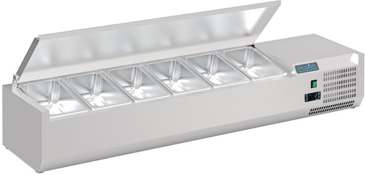  Polar Serie G Aufsatzk&uuml;hleinheit mit Deckel 6 x GN 1/4 