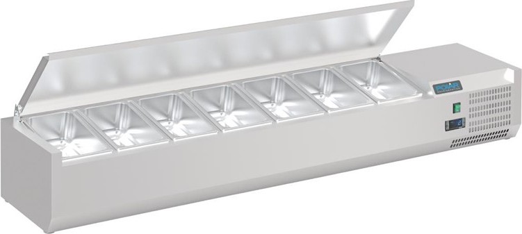  Polar Serie G Aufsatzk&uuml;hlung mit Deckel 7x GN1/4 