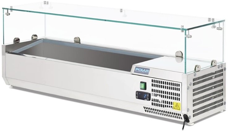  Polar Serie G Aufsatzk&uuml;hlvitrine 5 x GN1/4 