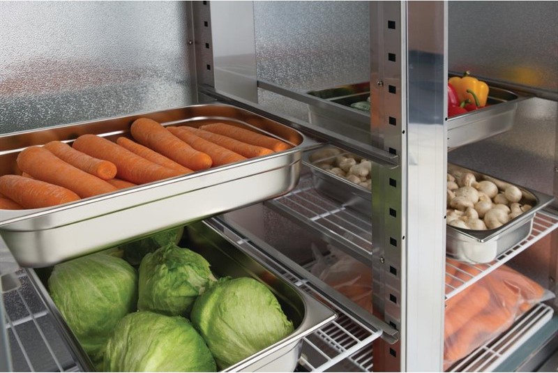  Polar Serie G Slimline K&uuml;hlschrank Edelstahl 960L 