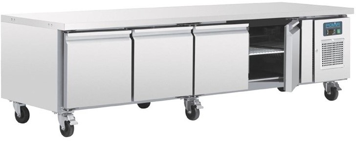  Polar Serie U 4-t&uuml;riger GN-K&uuml;hltisch 420L 
