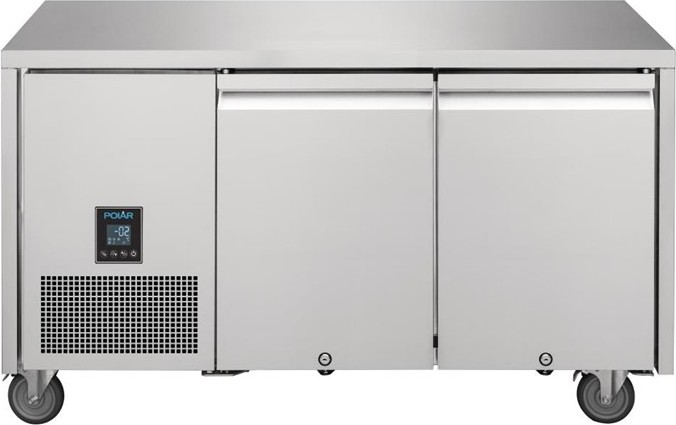  Polar Zweit&uuml;rige K&uuml;hltheke U-Serie 267L 