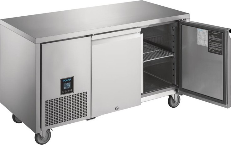  Polar Zweit&uuml;rige K&uuml;hltheke U-Serie 267L 