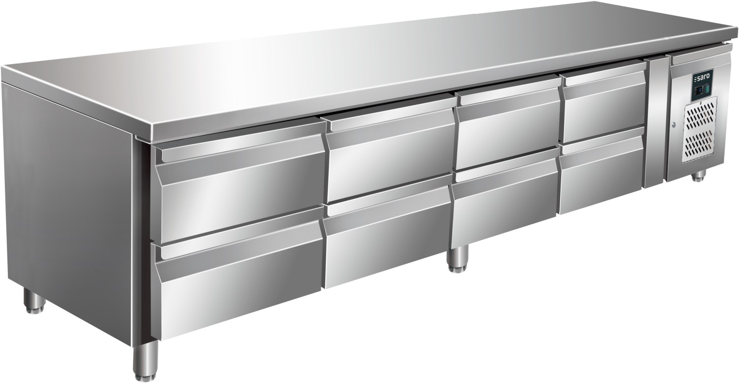  Saro Unterbauk&uuml;hltisch mit 4x2 Schubladen,  Modell UGN 4180 TN 