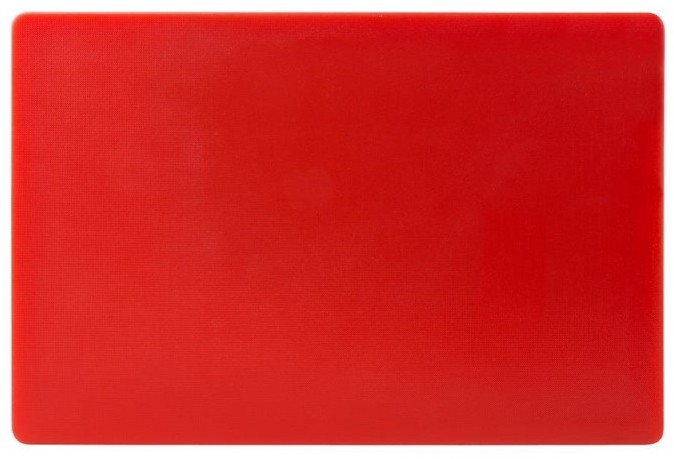  Hygiplas LDPE extra dickes Schneidebrett rot 45x30x2cm 